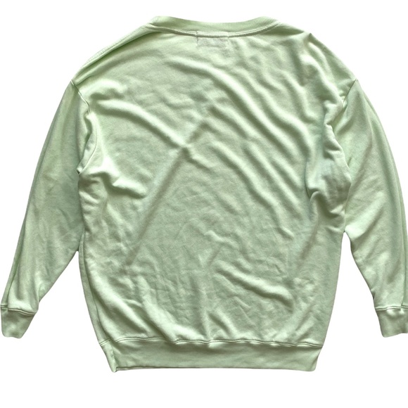 Wildfox Nwt $108 Roadtrip Crew Neck French Terry Oversized Sweatshirt Shore S - Picture 3 of 3